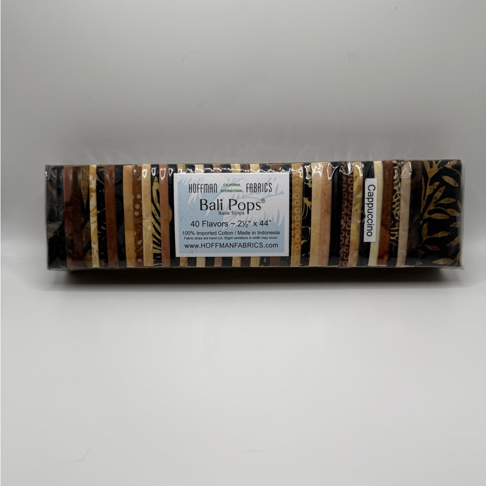 Hoffman Fabrics Bali Pops Cappuccino Batik Strips